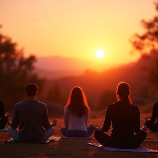 Méditation sonore au coucher du soleil